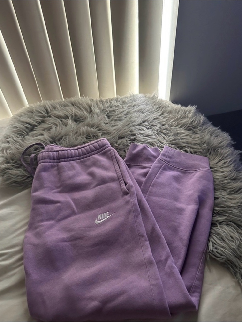 NIKE Kids Lavender Fleece Joggers
